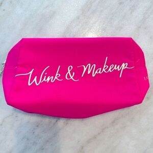 Lancôme makeup bag pink